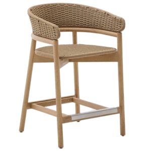 B&eacute;žov&aacute; zahradn&iacute; barov&aacute; židle Kave Home Arinella 65 cm