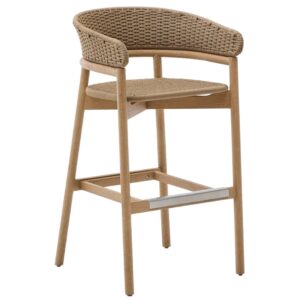 B&eacute;žov&aacute; zahradn&iacute; barov&aacute; židle Kave Home Arinella 75 cm