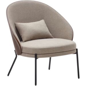 B&eacute;žov&eacute; čalouněn&eacute; křeslo Kave Home Eamy II.