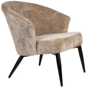 B&eacute;žov&eacute; čalouněn&eacute; lounge křeslo DUTCHBONE GEORGIA