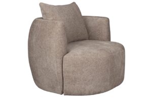 B&eacute;žov&eacute; čalouněn&eacute; lounge křeslo DUTCHBONE ROCCA