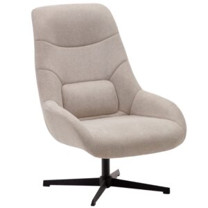 B&eacute;žov&eacute; čalouněn&eacute; otočn&eacute; křeslo Kave Home Celida