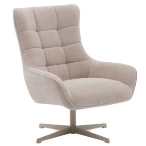 B&eacute;žov&eacute; čalouněn&eacute; otočn&eacute; křeslo Kave Home Teryl