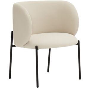 B&eacute;žov&eacute; koženkov&eacute; lounge křeslo Teulat Mogi