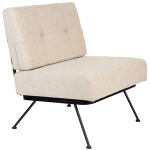 B&eacute;žov&eacute; l&aacute;tkov&eacute; lounge křeslo ZUIVER BOWIE