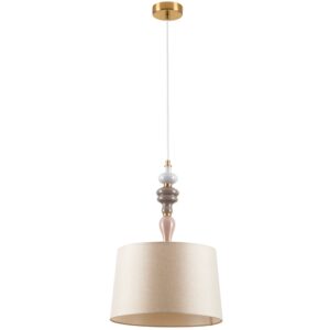 B&eacute;žov&eacute; z&aacute;věsn&eacute; světlo Nova Luce Damo 34 cm