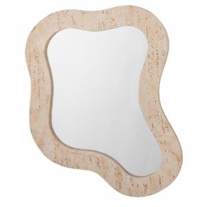 B&eacute;žov&eacute; z&aacute;věsn&eacute; zrcadlo Bloomingville Meg 76 x 61 cm