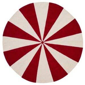 B&eacute;žovo-červen&yacute; bavlněn&yacute; koberec Kave Home Wirla 100 cm