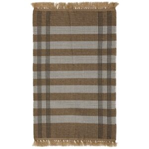 B&eacute;žovo-hněd&yacute; zahradn&iacute; koberec Kave Home Barani 60 x 90 cm