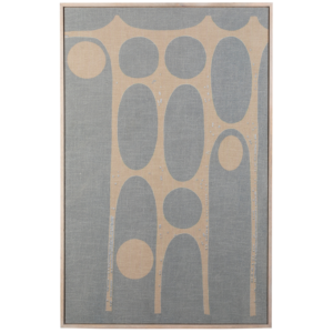 B&eacute;žovo-modr&yacute; abstraktn&iacute; obraz ZUIVER GALAXY 104 x 48 cm