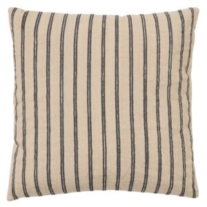 B&eacute;žovo-&scaron;ed&yacute; povlak na pol&scaron;t&aacute;ř Kave Home Caliu 45 x 45 cm