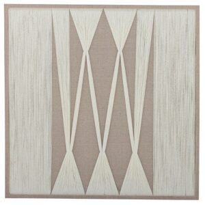 B&eacute;žov&yacute; bavlněn&yacute; obraz Bloomingville Didder 80 x 80 cm