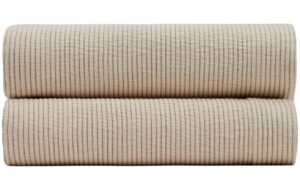 B&eacute;žov&yacute; bavlněn&yacute; přehoz Kave Home Bedar 180 x 260 cm