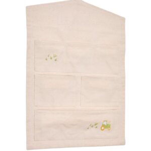 B&eacute;žov&yacute; bavlněn&yacute; z&aacute;věsn&yacute; organiz&eacute;r Kave Home Pecky 55 x 40 cm