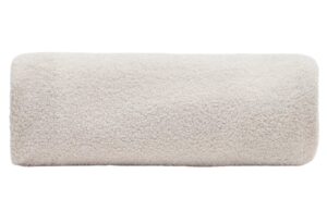 B&eacute;žov&yacute; boucl&eacute; potah na taburet Kave Home Kaeli 90 cm