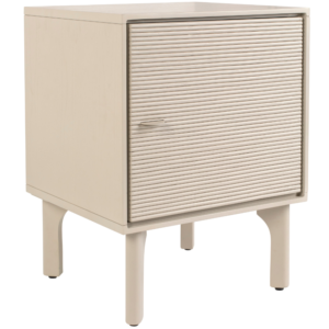 B&eacute;žov&yacute; dřevěn&yacute; nočn&iacute; stolek ZUIVER MORNING 45 x 40 cm
