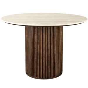 B&eacute;žov&yacute; kamenn&yacute; j&iacute;deln&iacute; stůl DUTCHBONE ARDA 115 cm