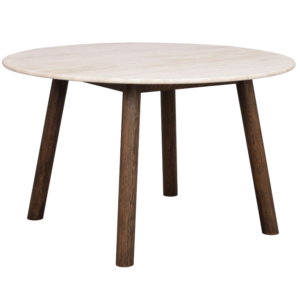 B&eacute;žov&yacute; kamenn&yacute; j&iacute;deln&iacute; stůl ROWICO TARANSAY 125 cm