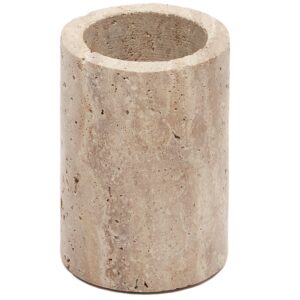 B&eacute;žov&yacute; kamenn&yacute; stojan na zubn&iacute; kart&aacute;čky Kave Home Macre