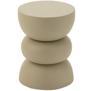 B&eacute;žov&yacute; kovov&yacute; odkl&aacute;dac&iacute; stolek J-line Elise 32 cm