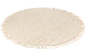 B&eacute;žov&yacute; kulat&yacute; koberec J-line Feddy 200 cm
