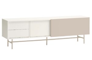 B&eacute;žov&yacute; lakovan&yacute; TV stolek Teulat Nube 180 x 40 cm