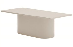 B&eacute;žov&yacute; lakovan&yacute; konferenčn&iacute; stolek Teulat Totem 110 x 50 cm