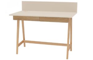 B&eacute;žov&yacute; lakovan&yacute; pracovn&iacute; stůl RAGABA LUKA 110 x 50 cm