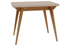 B&eacute;žov&yacute; lakovan&yacute; rozkl&aacute;dac&iacute; j&iacute;deln&iacute; stůl RAGABA ENVELOPE 90 / 130 x 65 / 90 cm