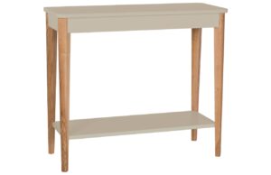 B&eacute;žov&yacute; lakovan&yacute; toaletn&iacute; stolek RAGABA ASHME 85 x 35 cm