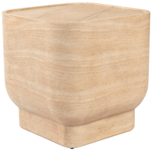 B&eacute;žov&yacute; mramorov&yacute; odkl&aacute;dac&iacute; stolek ZUIVER NOBLE 45 cm