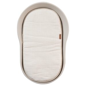 B&eacute;žov&yacute; mu&scaron;el&iacute;nov&yacute; pol&scaron;t&aacute;ř na přebalovac&iacute; podložku Quax Mamee