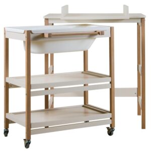 B&eacute;žov&yacute; přebalovac&iacute; pult s vaničkou Quax Smart 82 x 91 cm