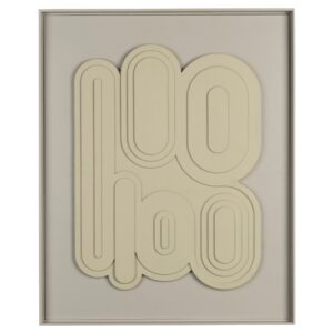 B&eacute;žov&yacute; reli&eacute;fn&iacute; obraz ZUIVER AUGUST 64 x 52 cm