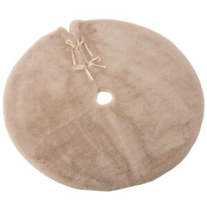 B&eacute;žov&yacute; sametov&yacute; koberec pod v&aacute;nočn&iacute; stromeček J-line Skirt 90 cm