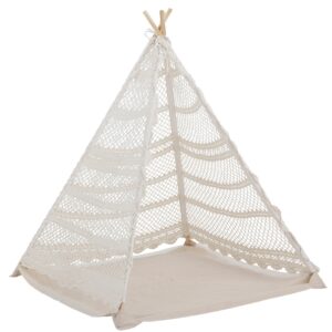 B&eacute;žov&yacute; teepee stan Bloomingville Herle 110 x 100 cm