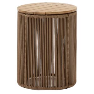 B&eacute;žov&yacute; zahradn&iacute; stolek Kave Home Dandara 40 cm