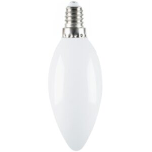 B&iacute;l&aacute; LED ž&aacute;rovka Kave Home Bulb E14 4W II.