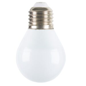 B&iacute;l&aacute; LED ž&aacute;rovka Kave Home E27 4W