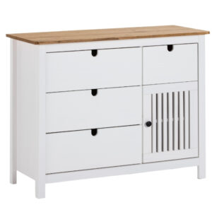 B&iacute;l&aacute; borovicov&aacute; komoda Marckeric Bruna 100 x 40 cm