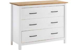 B&iacute;l&aacute; borovicov&aacute; komoda Marckeric Miranda 100 x 40 cm