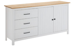 B&iacute;l&aacute; borovicov&aacute; komoda Marckeric Miranda 150 x 40 cm