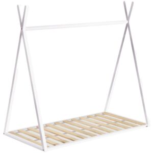 B&iacute;l&aacute; bukov&aacute; dětsk&aacute; postel Kave Home Maralis 70 x 140 cm