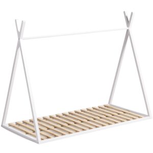 B&iacute;l&aacute; bukov&aacute; dětsk&aacute; postel Kave Home Maralis 90 x 190 cm