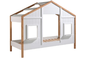 B&iacute;l&aacute; dřevěn&aacute; dětsk&aacute; postel Vipack Babs II. 90 x 200 cm