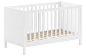 B&iacute;l&aacute; dřevěn&aacute; dětsk&aacute; post&yacute;lka Vipack Eva 70 x 140 cm