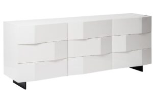 B&iacute;l&aacute; komoda Marco Barotti Linea Diamond 180 x 45 cm