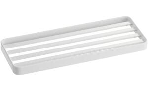 B&iacute;l&aacute; kovov&aacute; miska na m&yacute;dlo Yamazaki Tower 24 cm