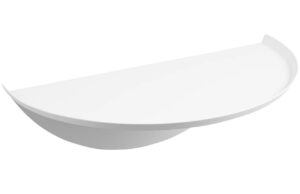 B&iacute;l&aacute; kovov&aacute; n&aacute;stěnn&aacute; police Yamazaki Tower 11