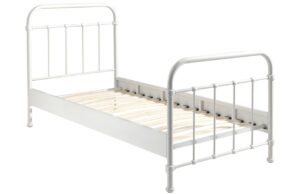 B&iacute;l&aacute; kovov&aacute; postel Vipack New York 90 x 200 cm